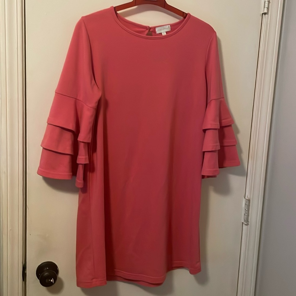 Simply southern L pink bell sleeve dress